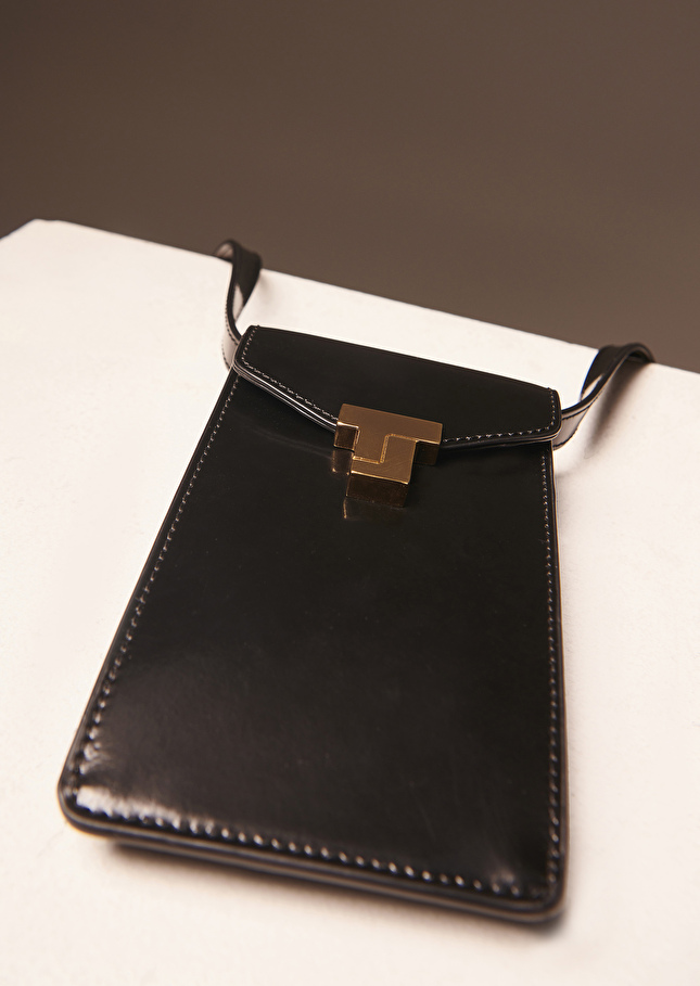 Pochette 8 Bisnoire en cuir