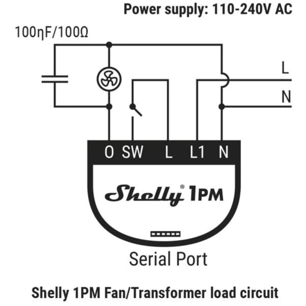 Shelly Motor kondensator - RC Snubler