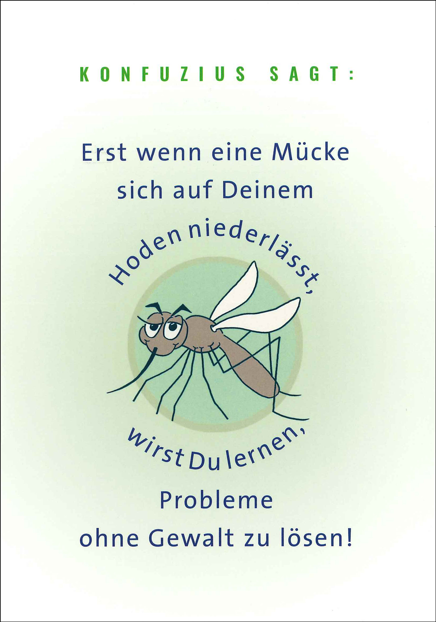 Postkarte '...Auf deinem Hoden niederlässt...' günstig bestellen