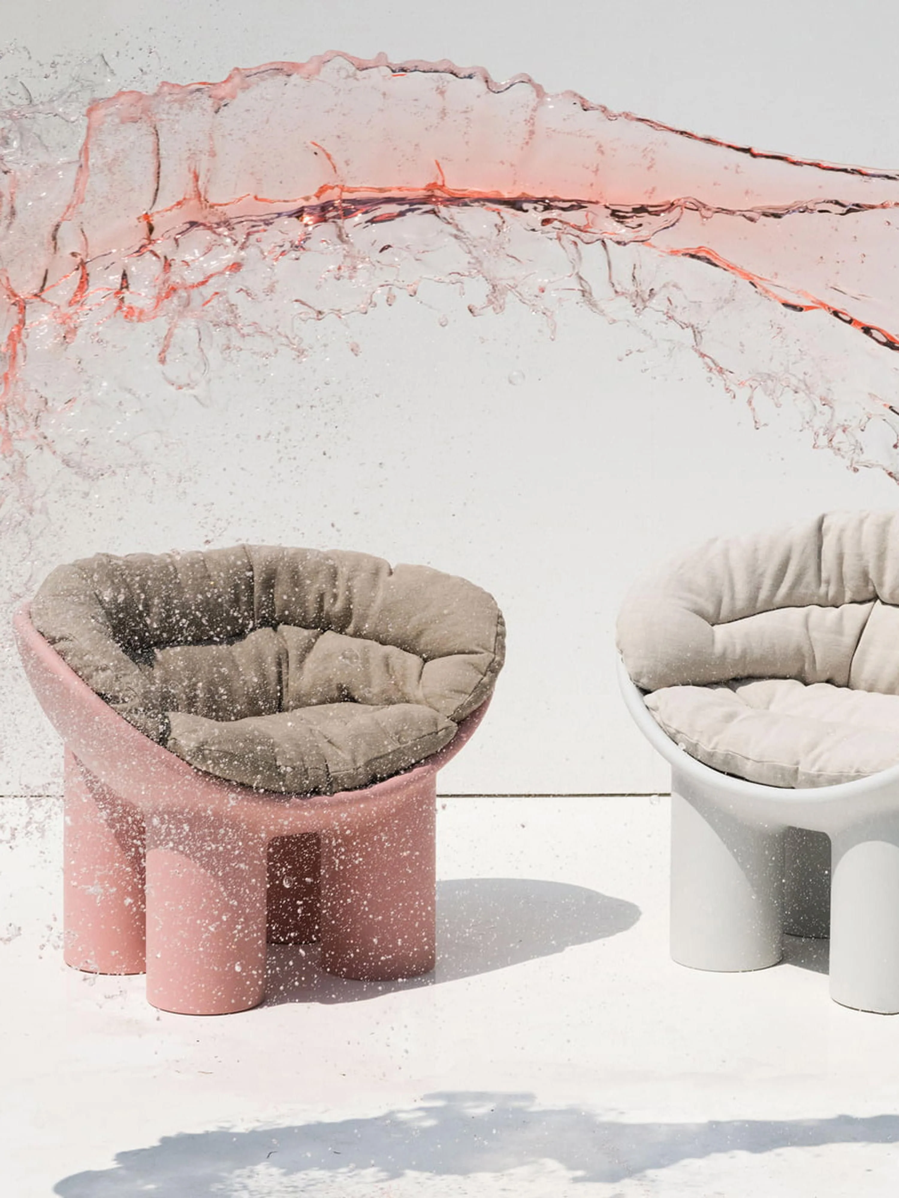 Kunststof loungefauteuil Roly Poly