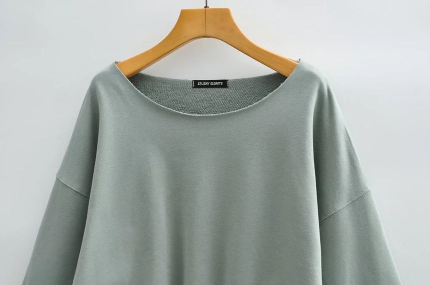 Florentine - Sweatshirt met lange mouwen en boothals