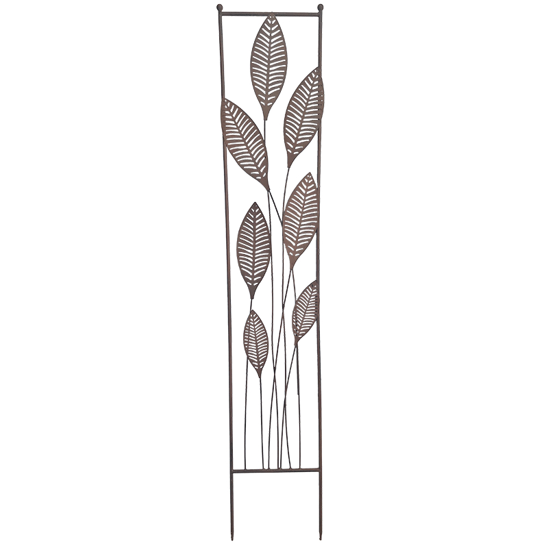 Treillage jardin fer fougères 126x23cm