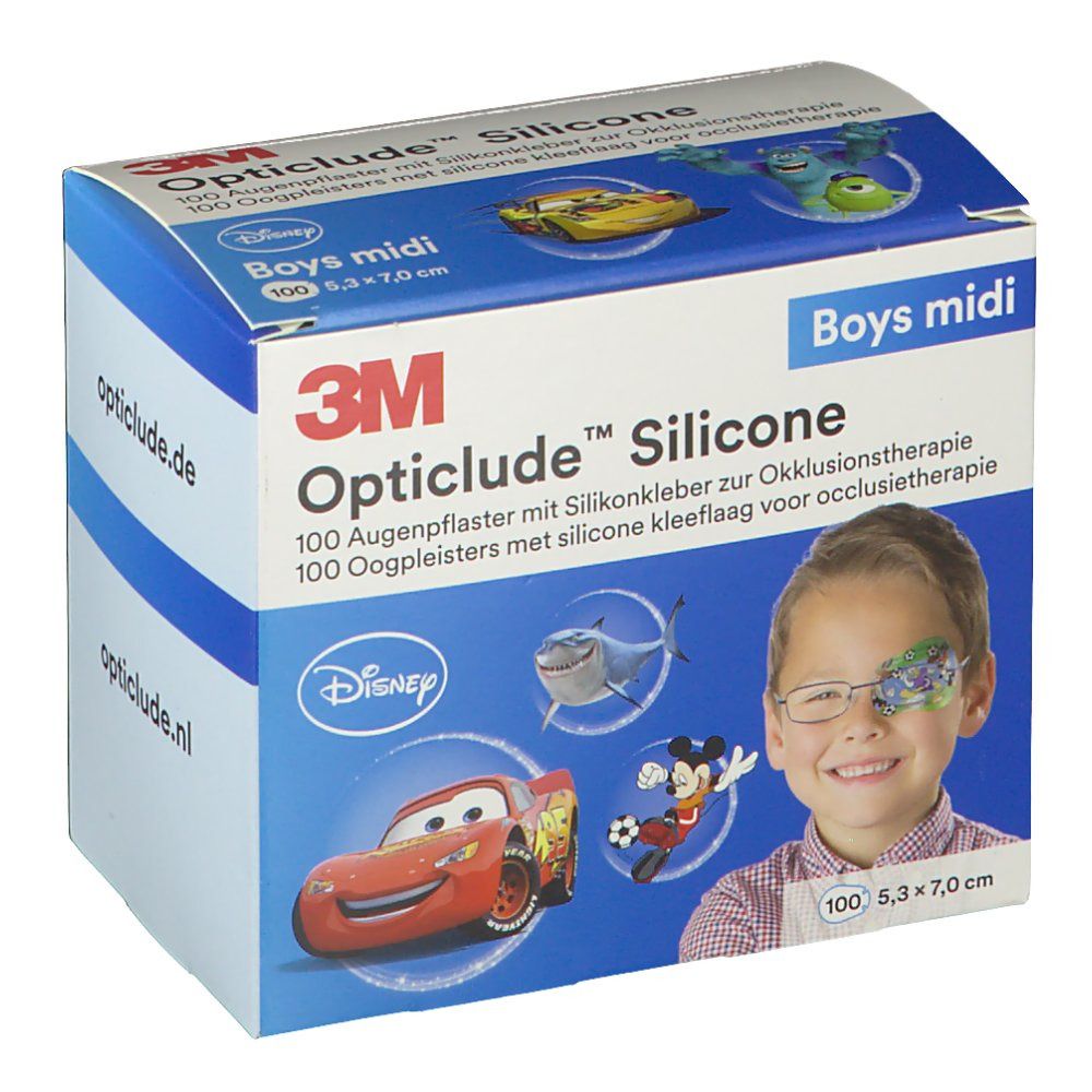 Opticlude 3M Silicone Boys midi 5,3 cm x 7 cm