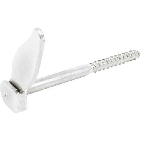 Tourniquet marseillais à vis bois - D10 - L : 130 mm - zingué blanc