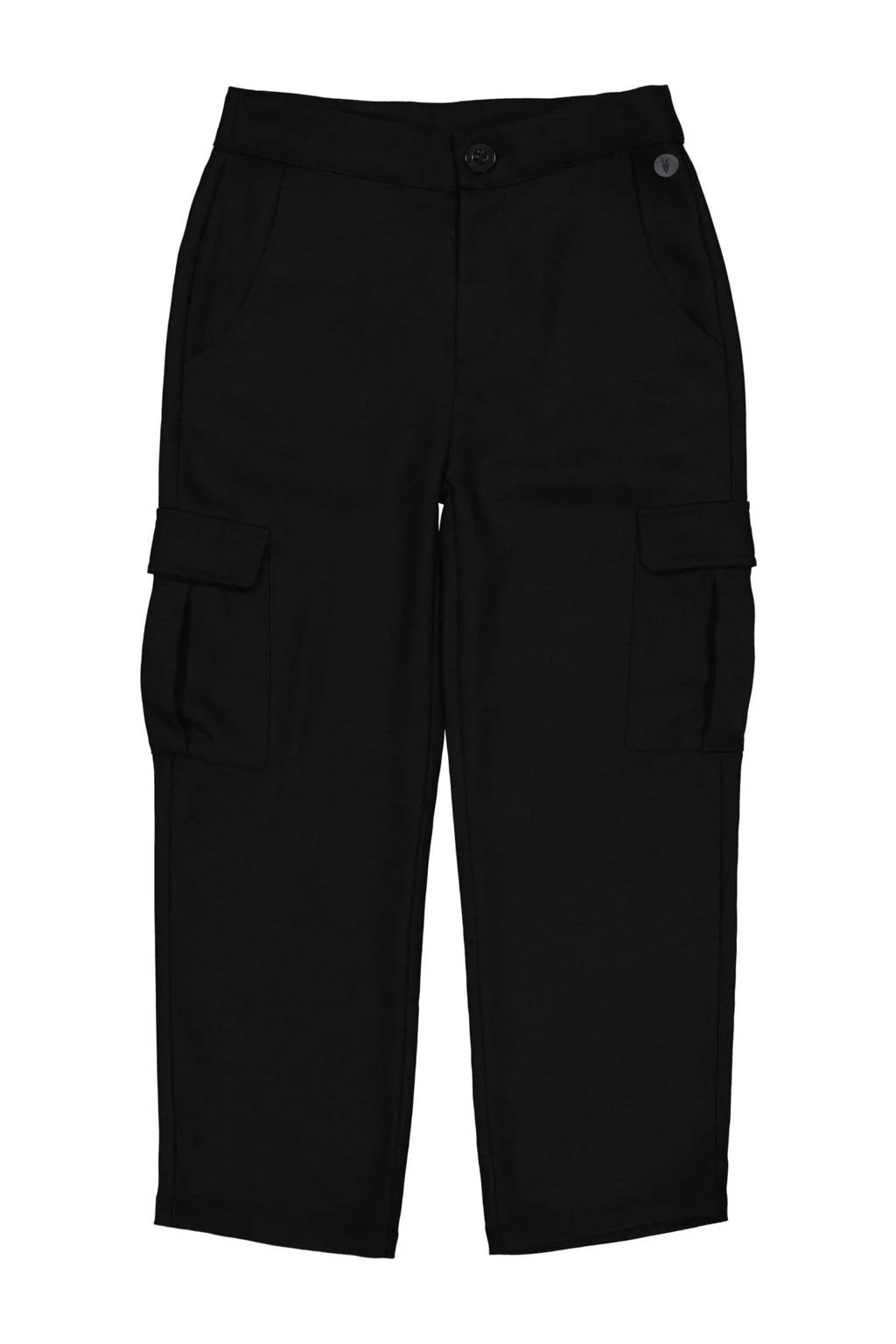 LEVV straight fit cargobroek FOSKE zwart