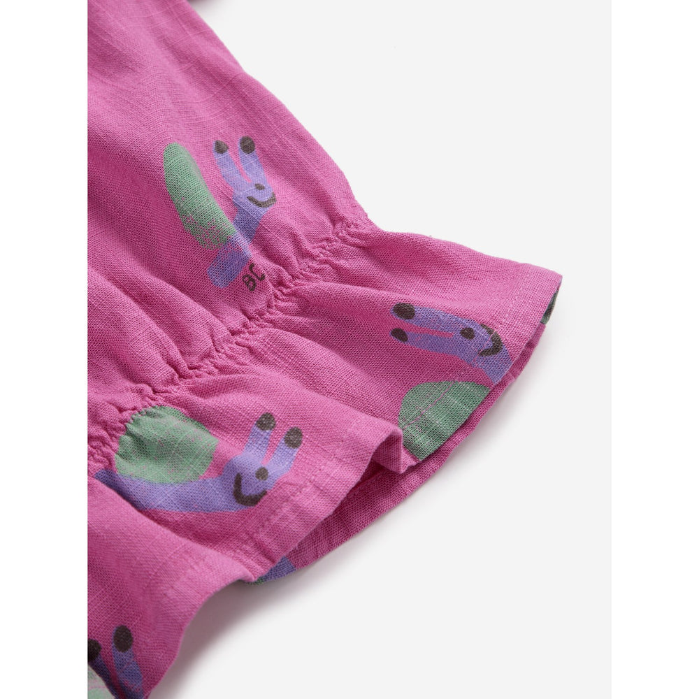 Køb Bobo Choses Fuchsia Funny Snail All Over Woven Bluse