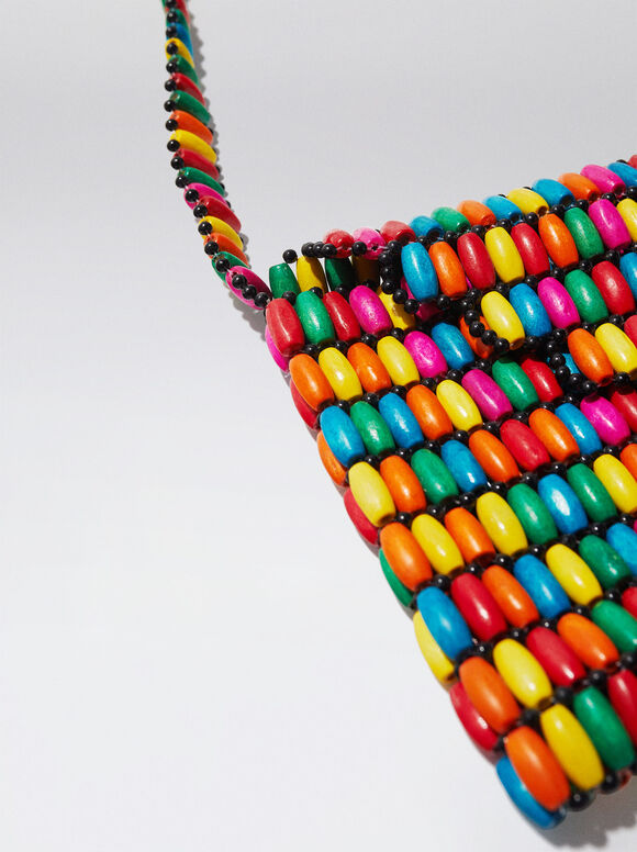Bolsa De Hombro Madera - Multicor