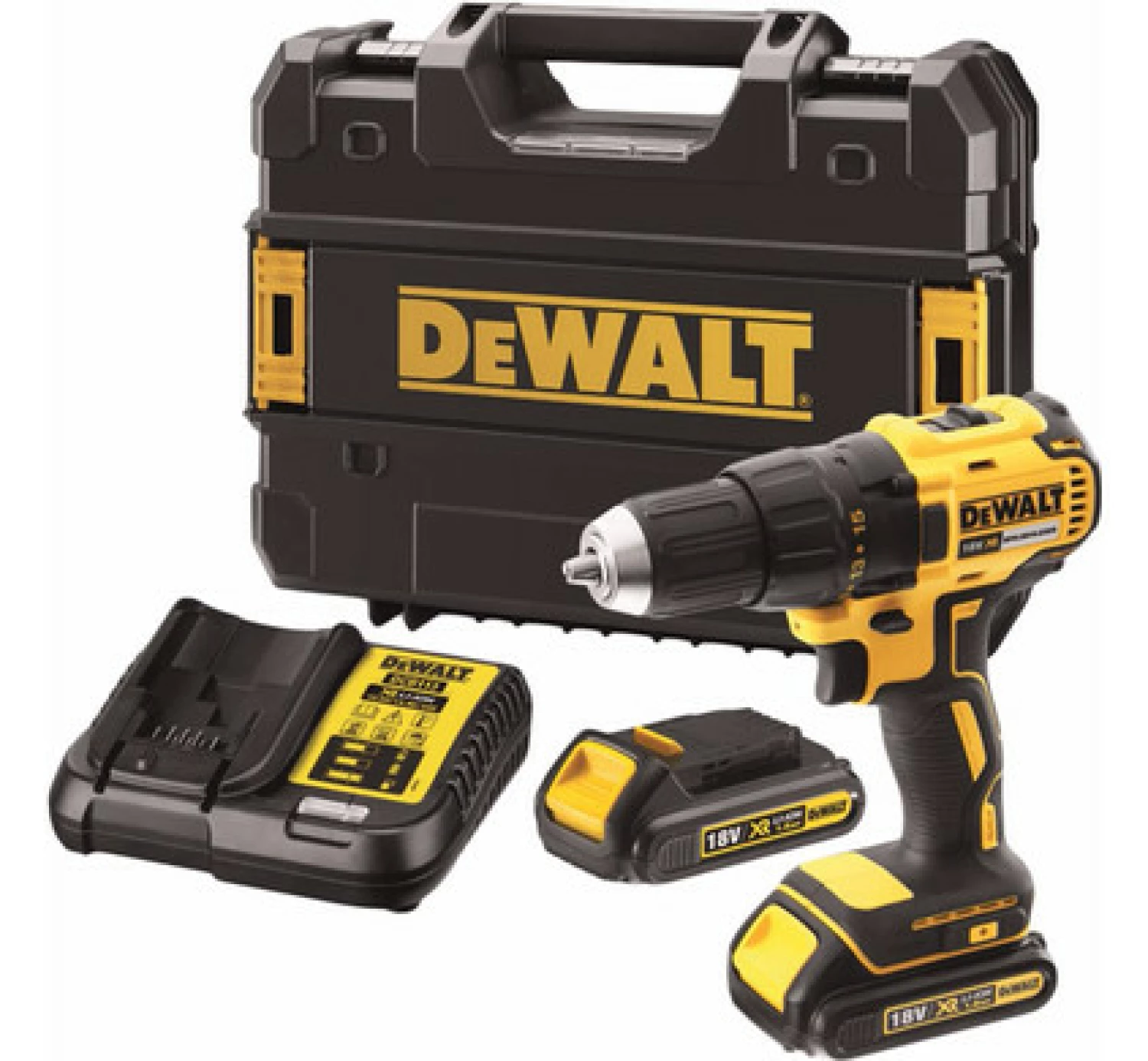 DeWALT DCD777S2T 18V Li-Ion accu boor-/schroefmachine set (2x 1.5Ah accu) in TSTAK - koolborstelloos