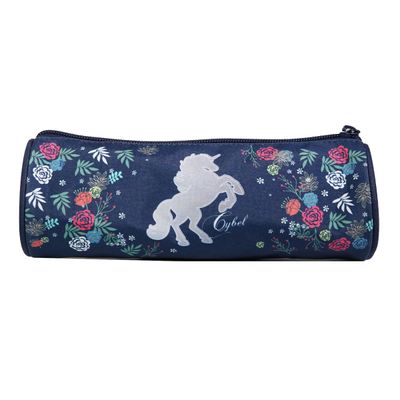 Trousse ronde Cybel - 1 compartiment - bleu - Bagtrotter