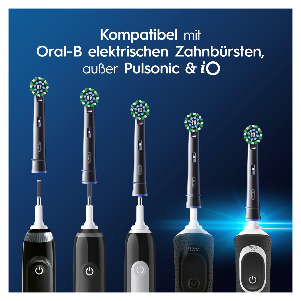 Oral-B EB50BRX-4 Pro CrossAction Schwarz Ersatzbürsten