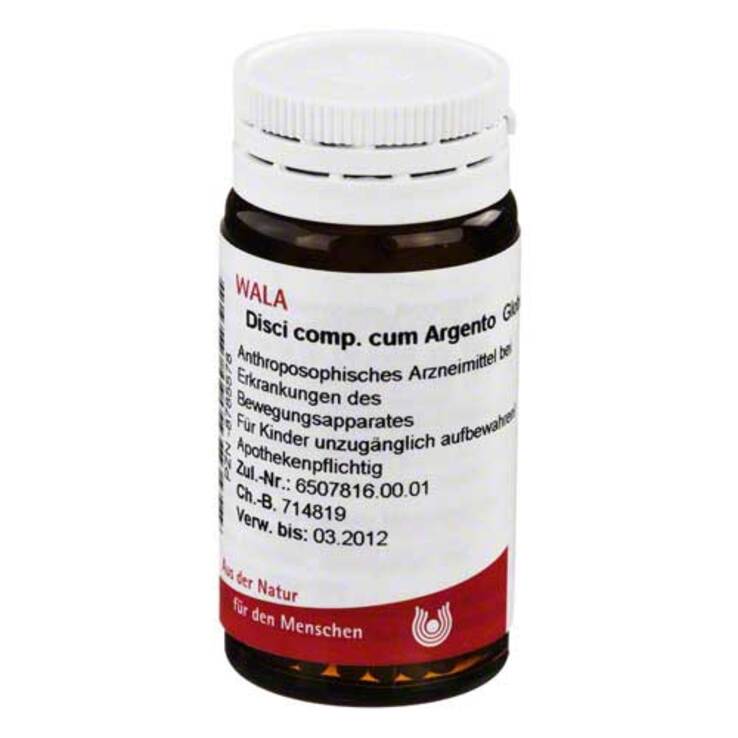 Disci comp. cum Argento Globuli, 20 g
