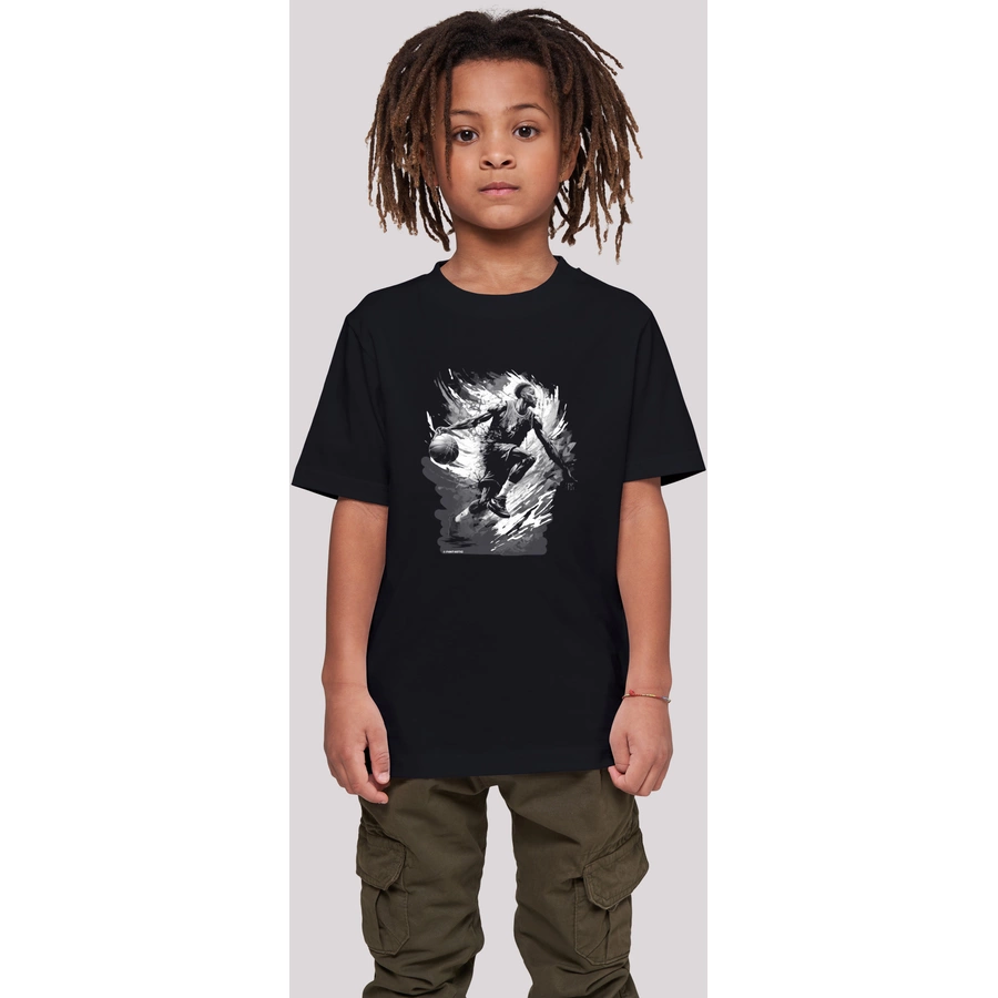 F4NT4STIC T-Shirt Basketball Splash Sport  UNISEX schwarz