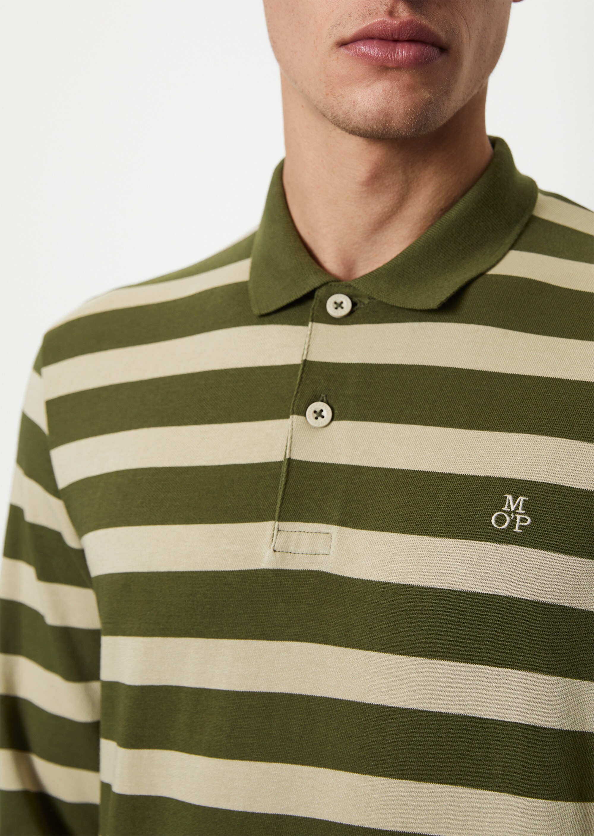 DfC Poloshirt Jersey regular mit garngefärbtem Streifenmuster
