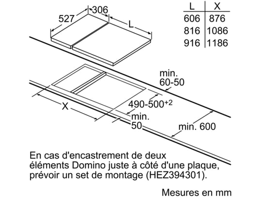 BOSCH - Domino induction PXX375FB1E