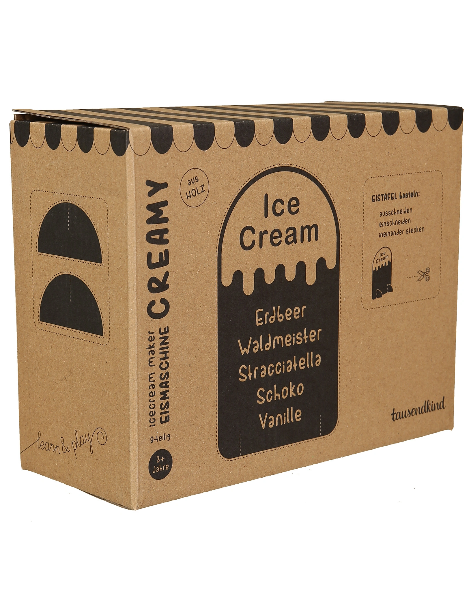 Eismaschine CREAMY aus Holz