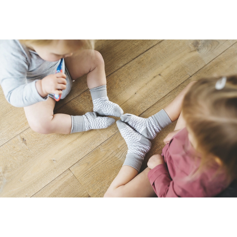KipKep Stay-On Socken 2er-Pack Ziggy grey