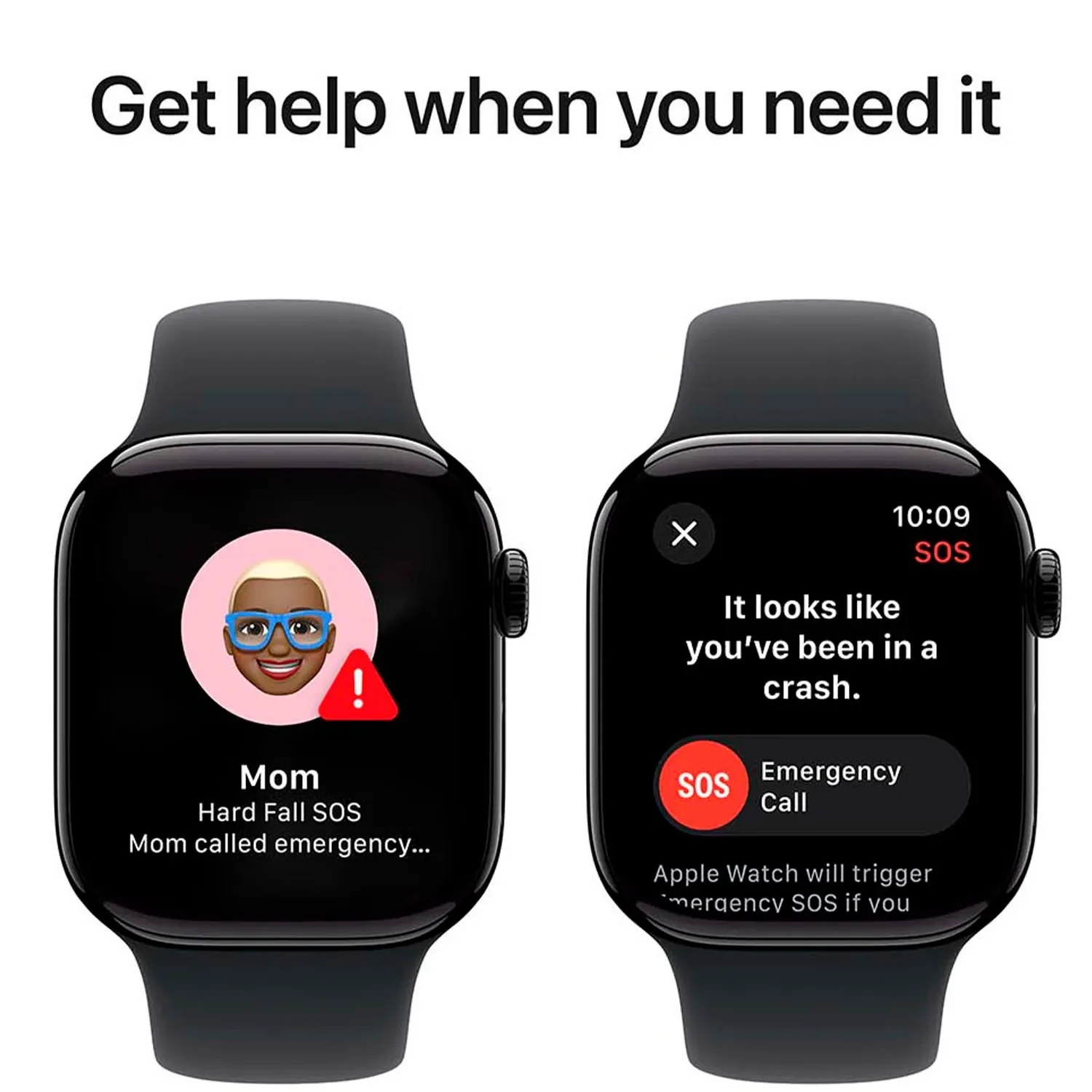Apple Watch Series 10 GPS 42mm Jet Black Aluminium Sport Band S/M MWWE3