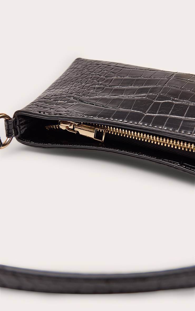 Noir Sac À Bandoulière Imprimé Synthétique