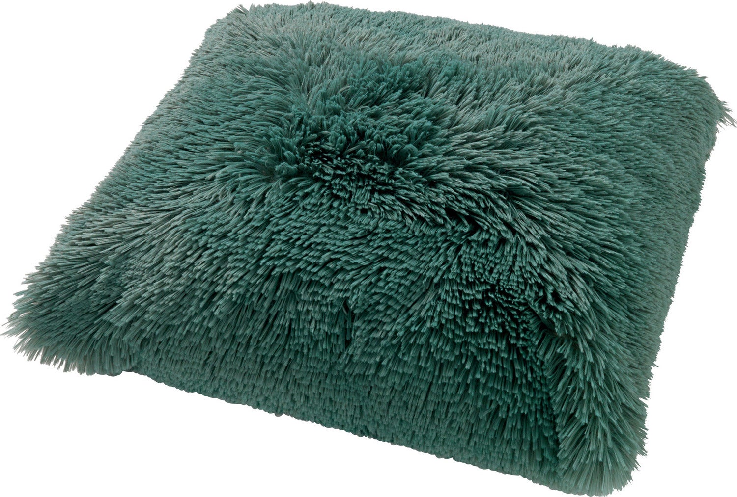 Dutch Decor sierkussen Fluffy groen 45 x 45 x 10 cm