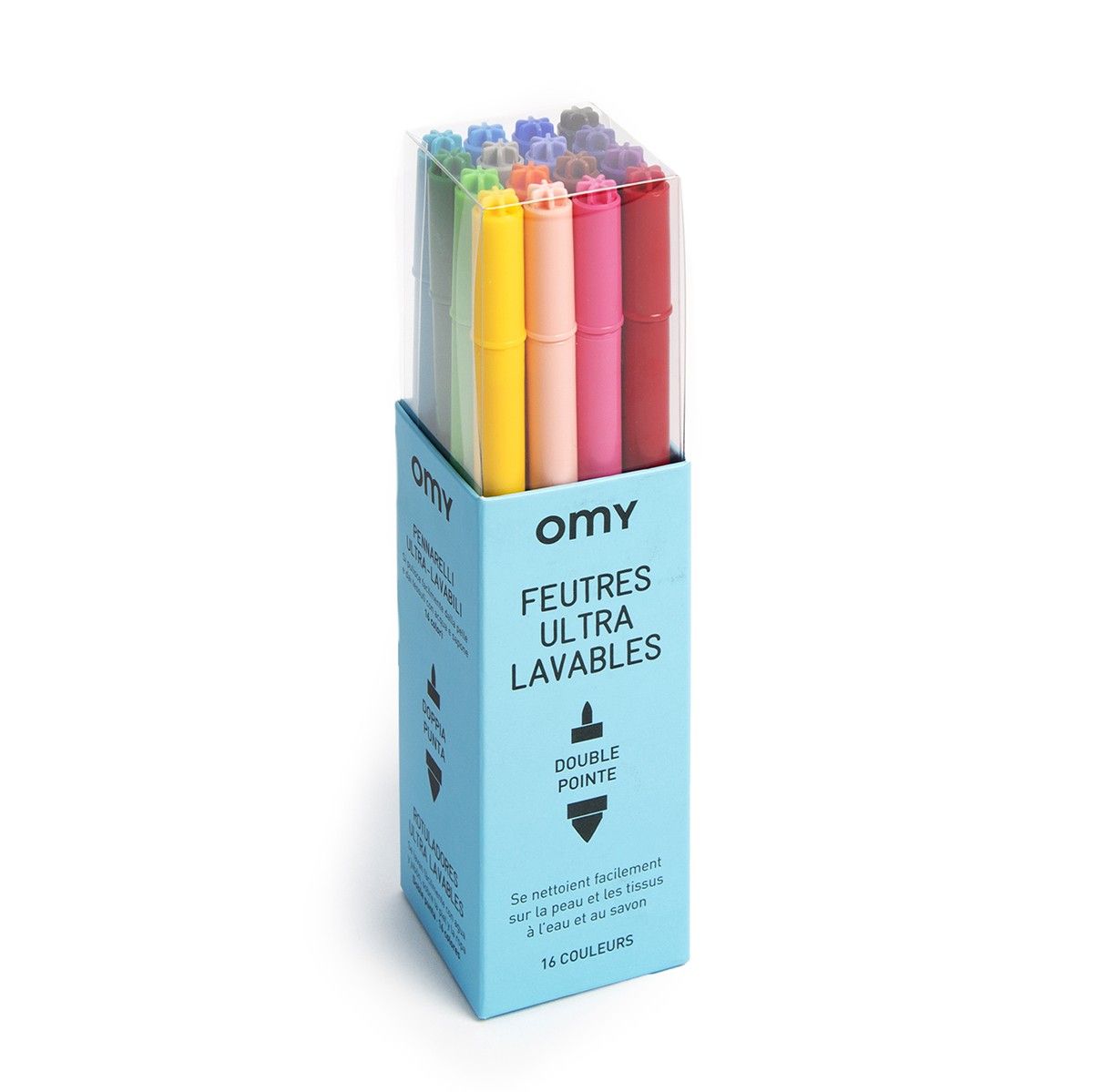 16 feutres ultra lavables Omy