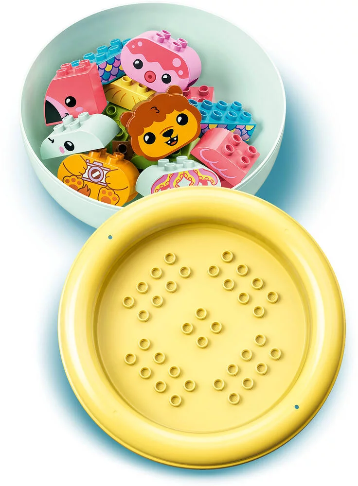 LEGO®DUPLO 10966 - JOUET DE BAIN : L’ILE FLOTTANTE DES ANIMAUX