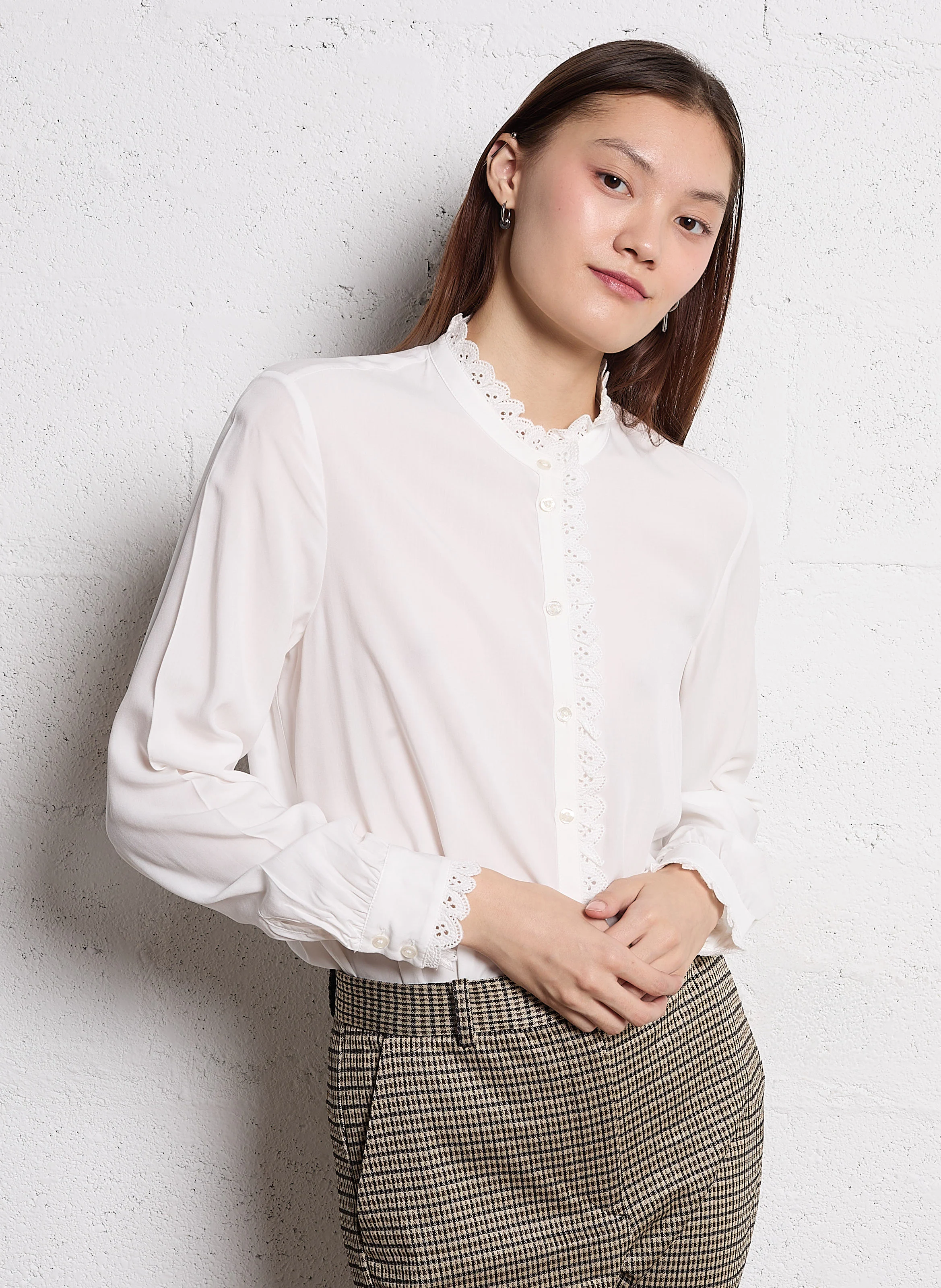 Chemise droite | Blanc