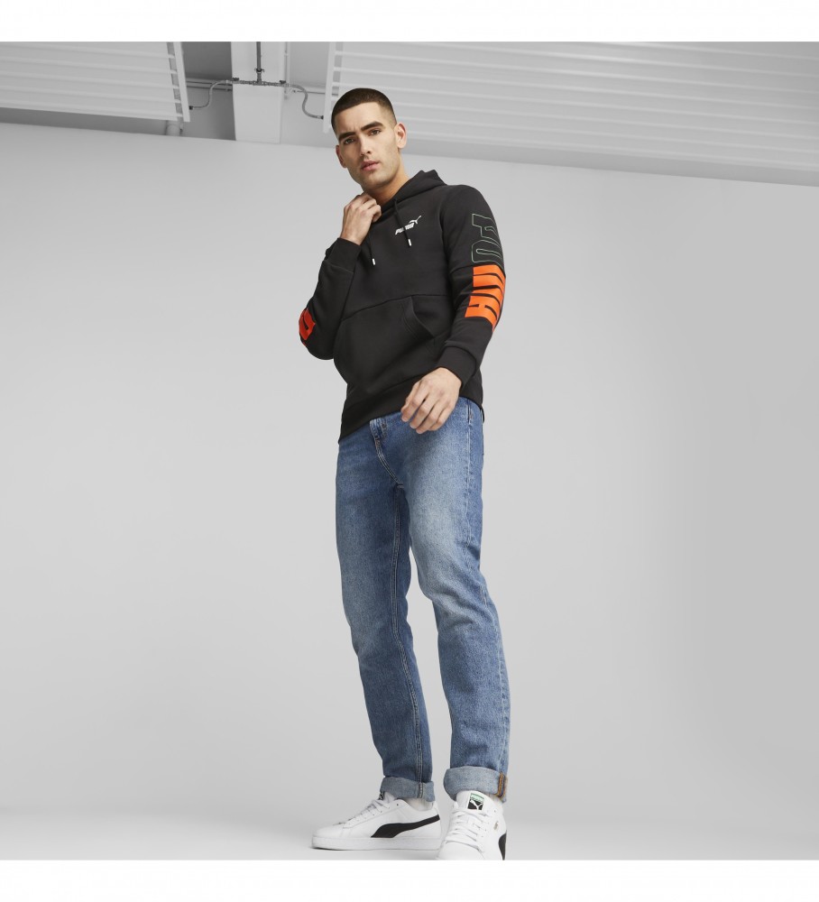 Moletom Puma Power Colorblock, Preto