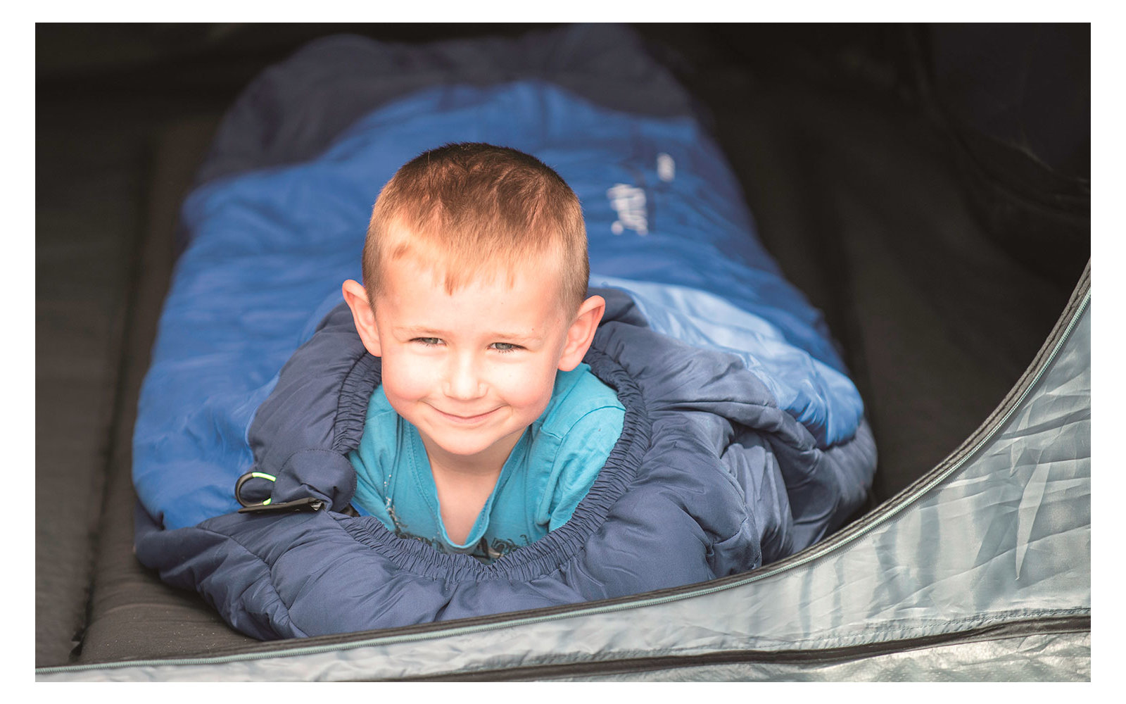 Outwell Convertible Junior Navy Kinder-Mumienschlafsack