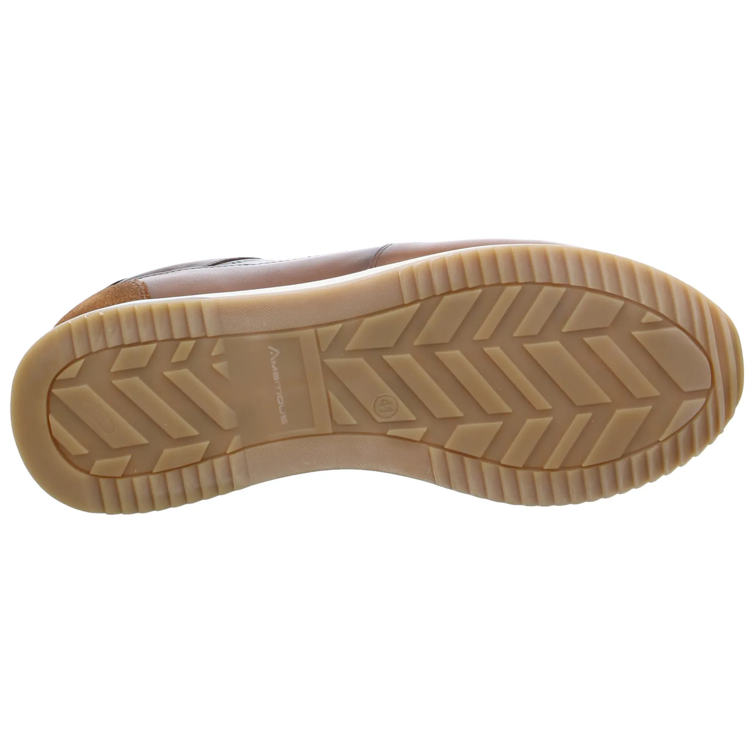 AMBITIOUS Halbschuhe Sneaker Cognac Leder