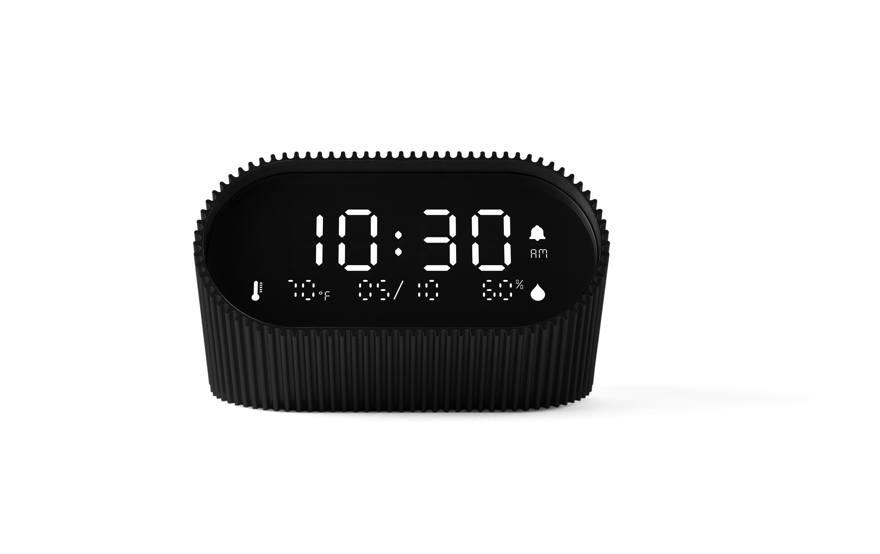 Digitalwecker Ray Schwarz mattLCD-Wecker