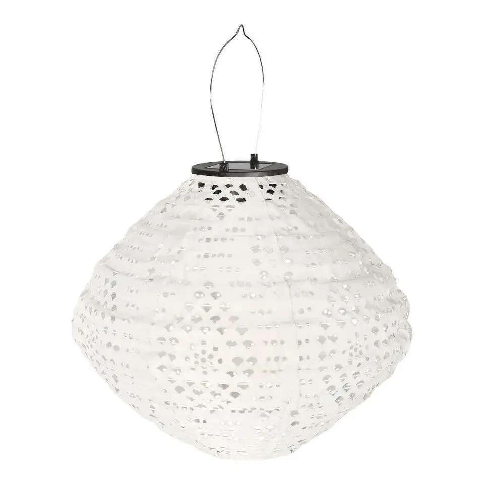 Hioshop Asa lantaarn oplaadbaar wit
