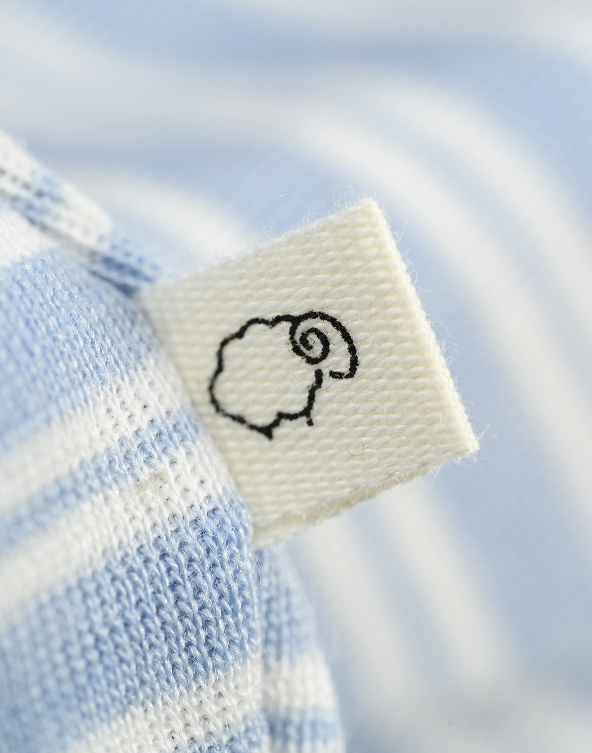 Romper met lange mouw van merinowol/zijde voor baby's -