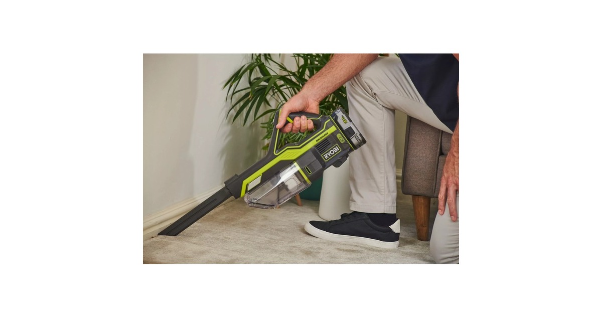 RyobiAccu-Handstofzuiger R18SV7-0, 18V steelstofzuiger  (zonder batterij en lader)