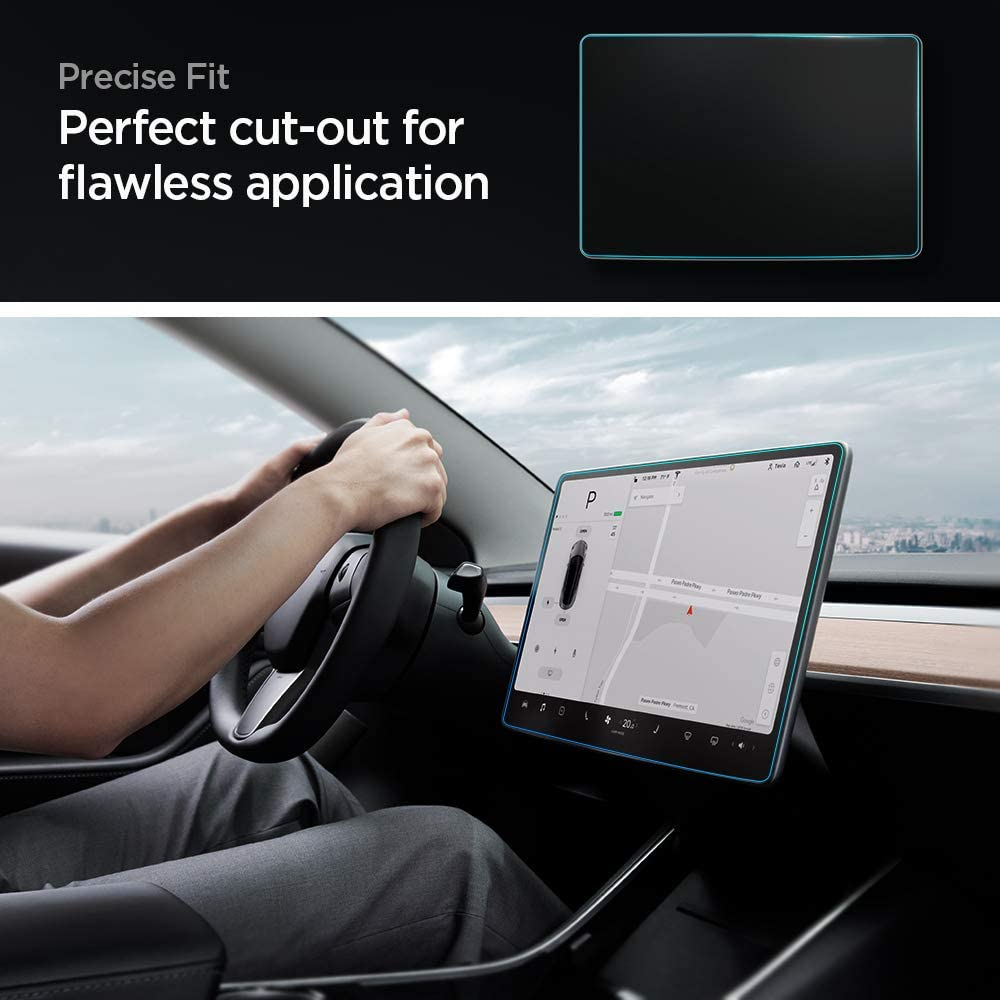 Tesla Model Y / Model 3 Glas Tr EZ Fit Panzer Glas Case Friendly   Montagerahmen (AGL01086)
