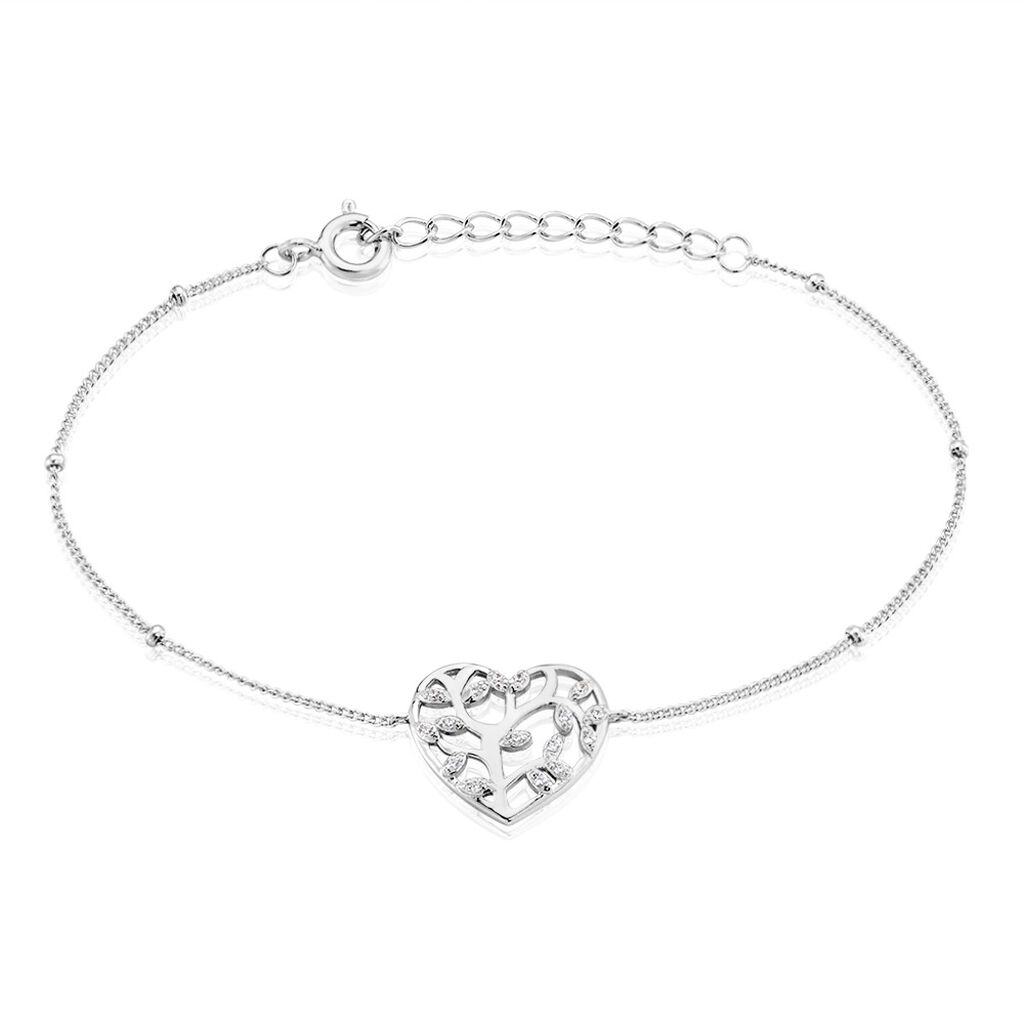 Bracelet Argent Rechef Oxydes De Zirconium