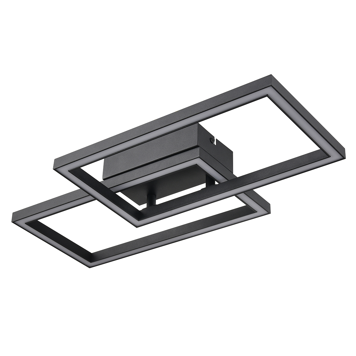 LUCA BESSONI LED-Deckenleuchte - schwarz - 50 cm
