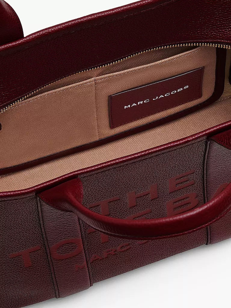 MARC JACOBS Ledertasche - Tote Bag THE MEDIUM TOTE LEATHER dunkelrot
