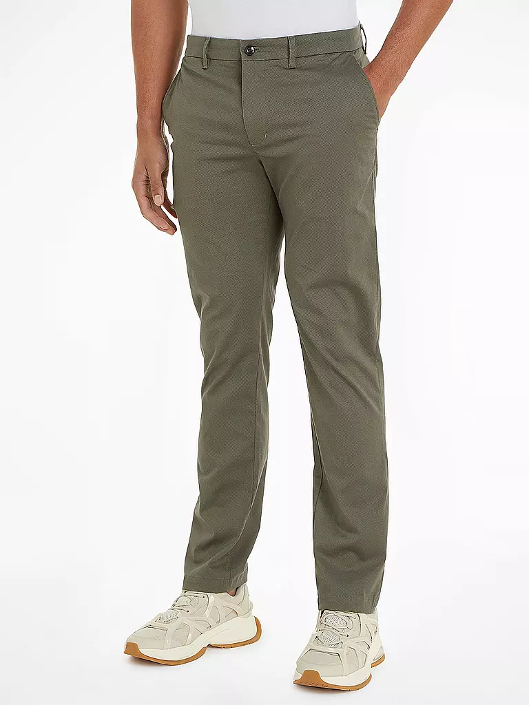 TOMMY HILFIGER Chino Straight Fit DENTON olive