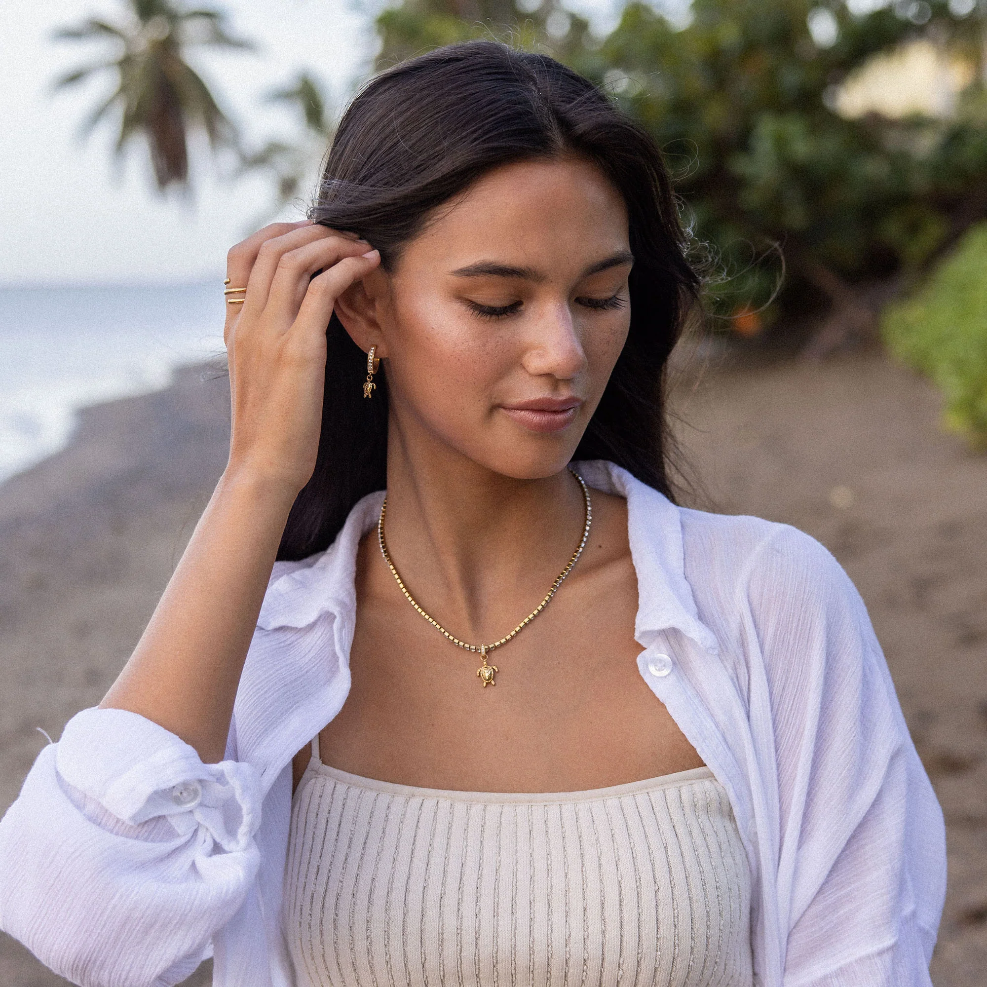 Honu White Kette