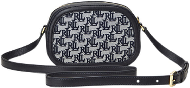 Lauren Ralph Lauren Monogram Medium Jordynn Crossbody Bag Navy