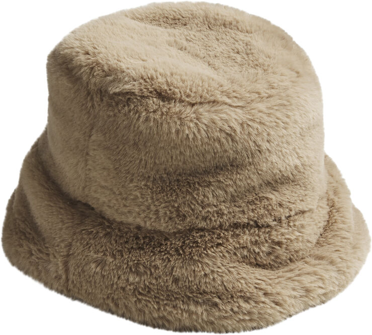 Pieces PCJEANEL BUCKET HAT BC Silver mink