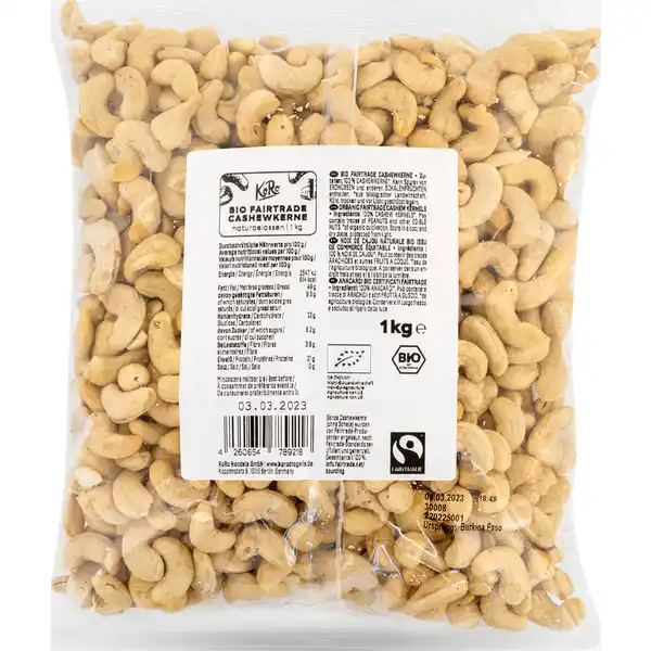 Bio Fairtrade Cashewkerne