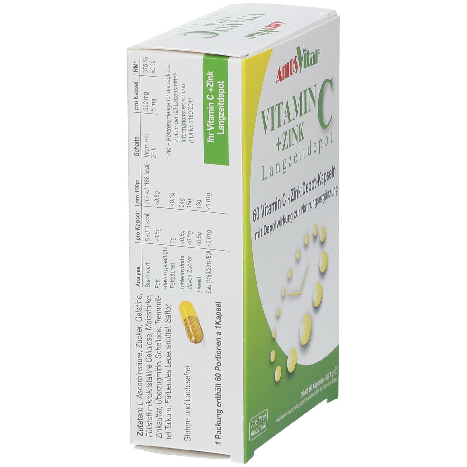 AmosVital® Vitamin C+Zink Depot Kapseln