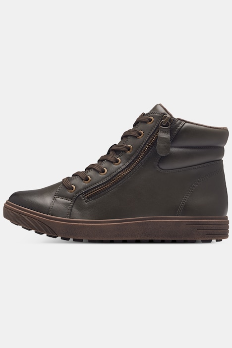 Leder-Sneaker, Jana Shoes, Wechselfußbett, Zipper