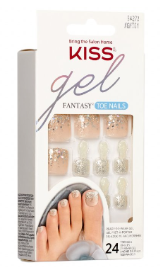 Kiss Gel Fantasy Toenails - Lotta Oomph 24st