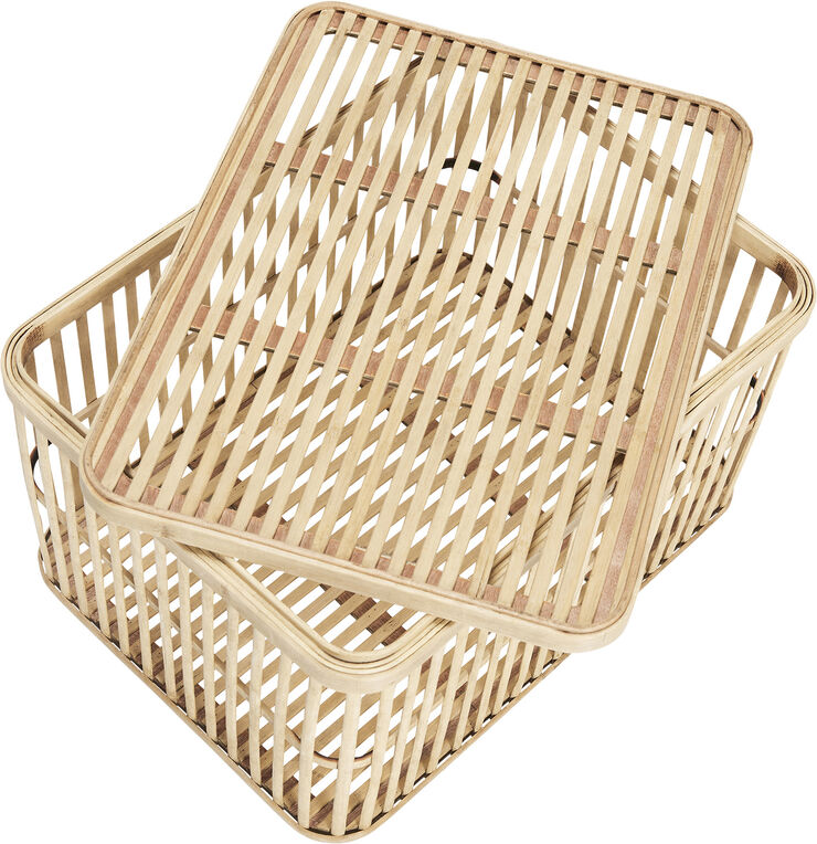 Hübsch Cheery Baskets Natural set of 2 Natur