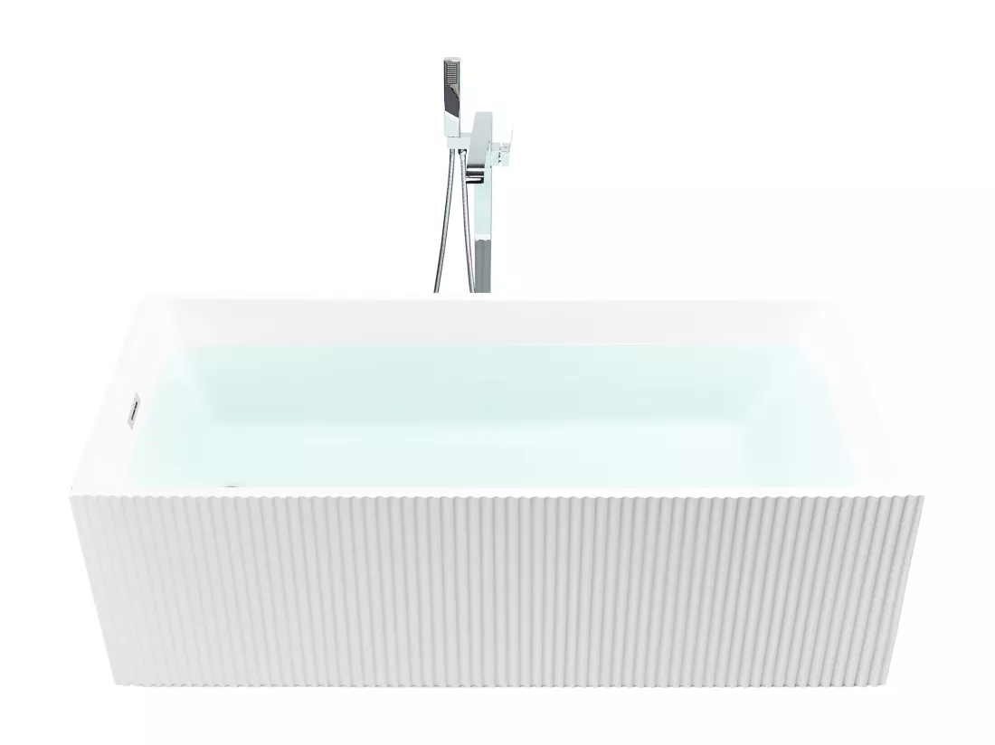 Baignoire îlot blanche rectangle 169 x 80 cm GOCTA