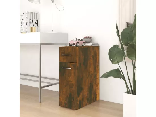 Armoire d'apothicaire Chêne fumé 20x45,5x60cm Bois d'ingénierie
