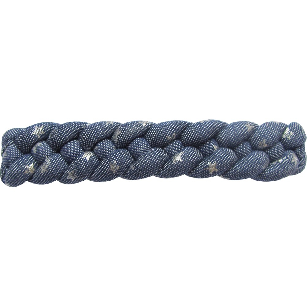 Barrette Cheveux Tressée Etoile Argent Jean