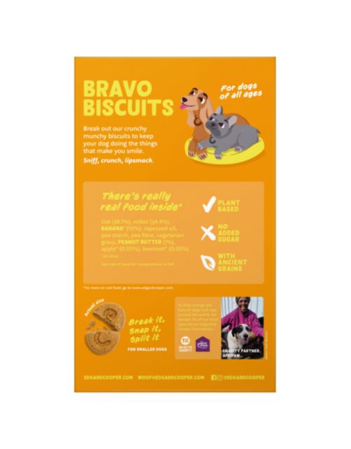 Edgard&Cooper Biscuit - Hondensnacks - Banaan 400 g